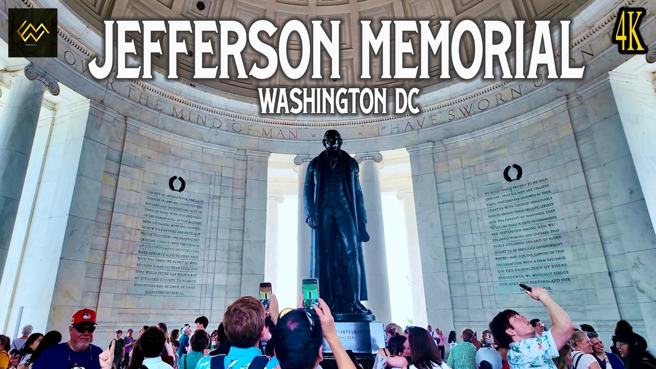 Jefferson Memorial Walk Tour Washington, D.C. [4K]