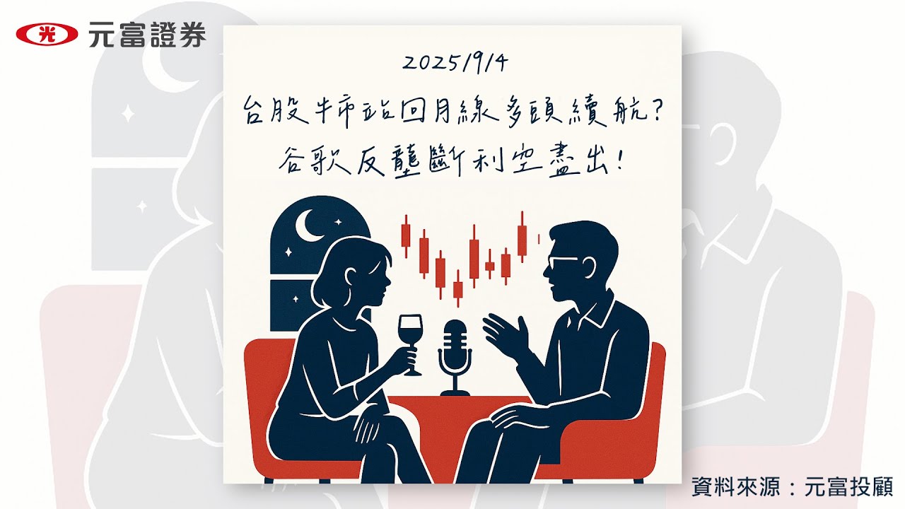 EP019 台股牛市站回月線多頭續航？谷歌反壟斷利空盡出！ | 20250904 | 盤後聊聊 | 元富證券理財頻道