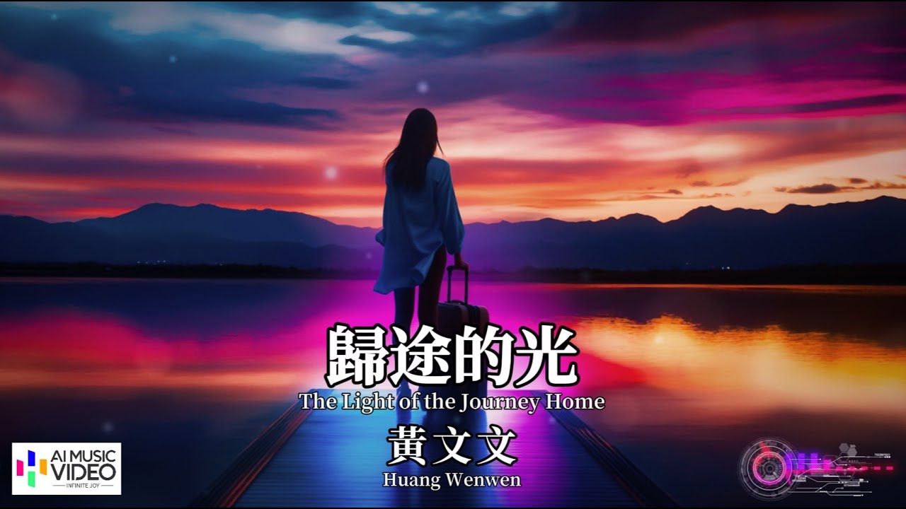 【高清MV】黃文文 - 歸途的光【Pinyin + Eng Sub | AI音樂視頻 | 繁體拼音英文動態字幕】 Huang Wen Wen 【黄文文  -  归途的光】