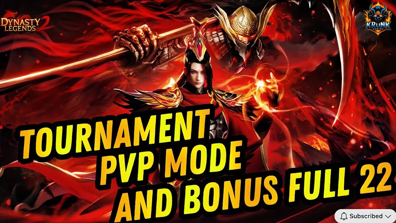 PUSH PVP MODE TOURNAMENT + BONUS FULL 22 AKHIR VIDEO - DYNASTY LEGENDS 2