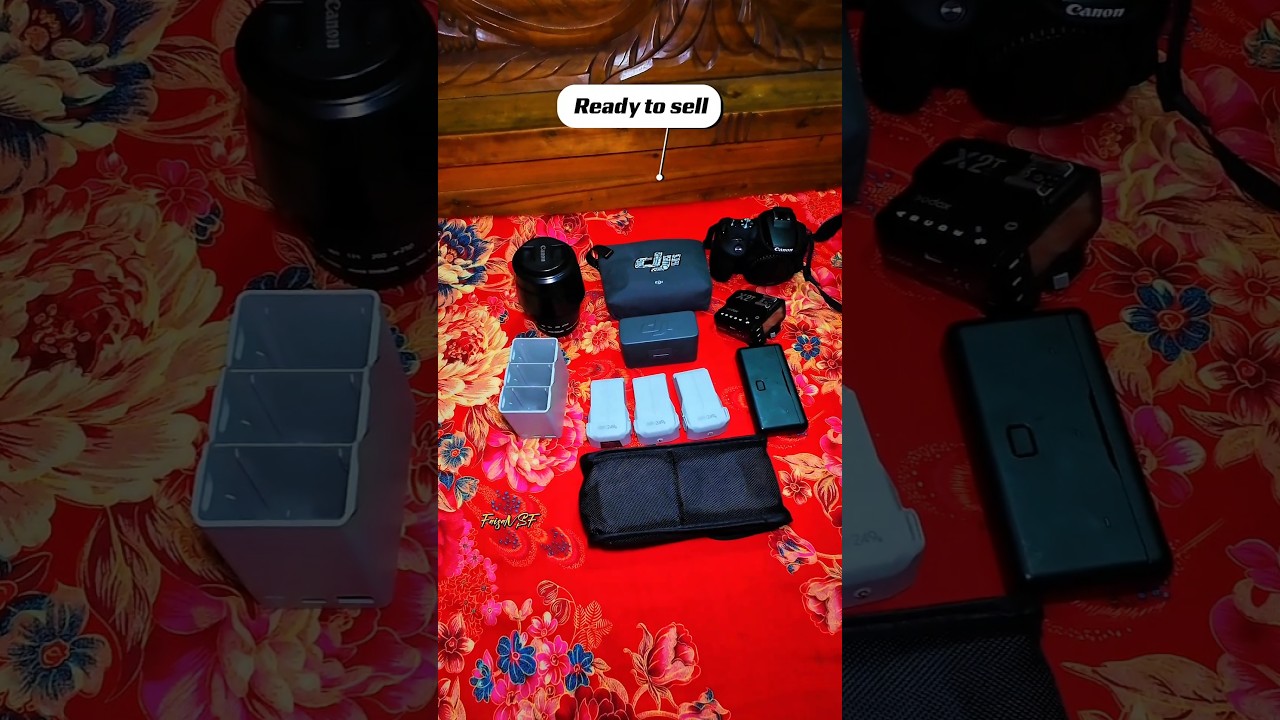 DJI Drone Battery🔋| DJI Mic 🎙️Canon DSLR & Lens Setup | FaisalVSF | 