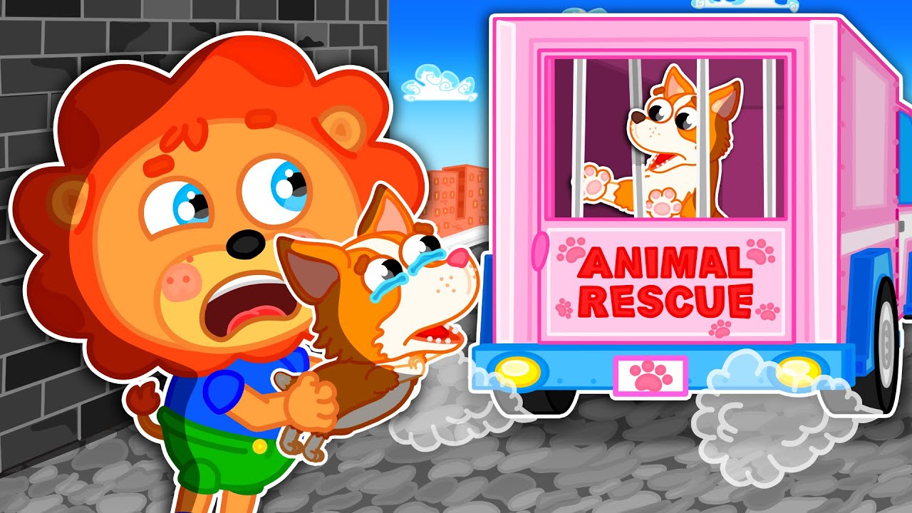 Pequeño Leon | Rescatando a un cachorro | Dibujos animados | Video Para Niños