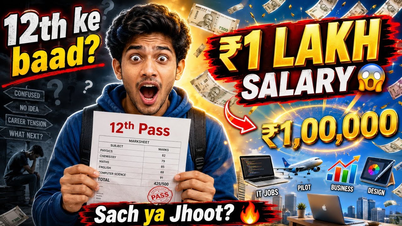12th Ke Baad ₹1 Lakh Salary Jobs 😱 | Top High Paying Careers 2026 (Full Roadmap + Salary Proof)