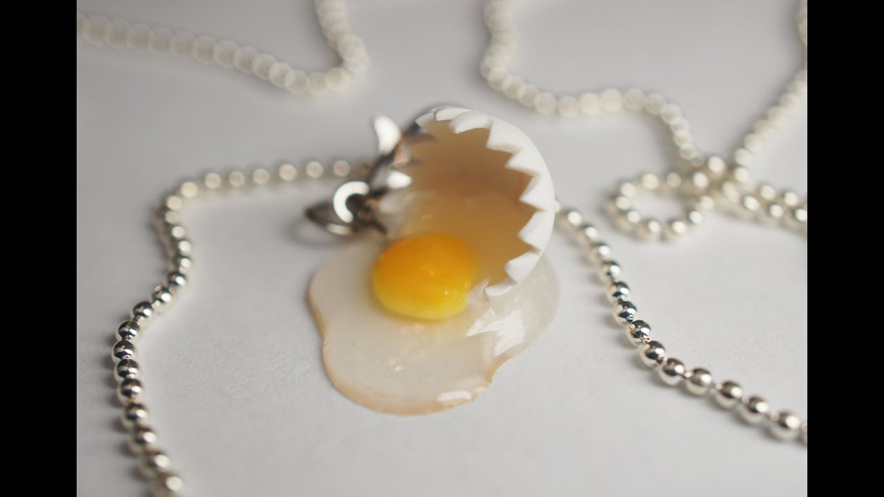 Broken Egg Tutorial, Miniature Food Tutorial, Polymer Clay