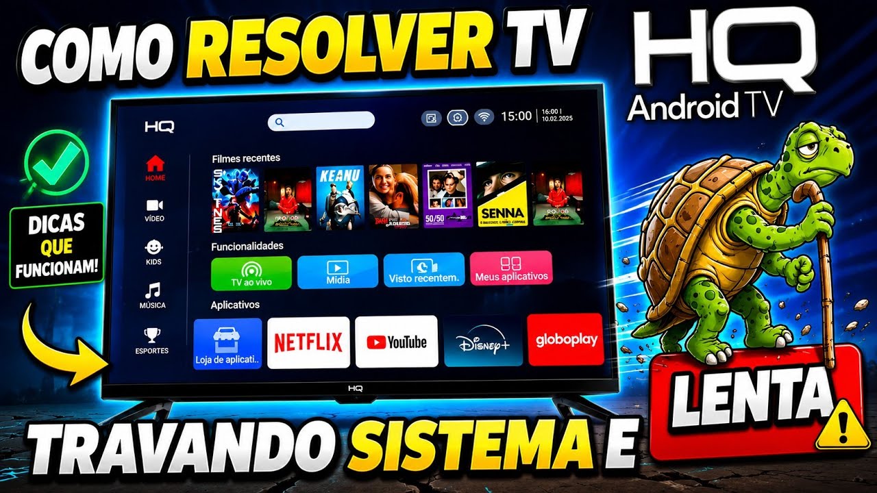 TV HQ ANDROID LENTA E TRAVANDO O SISTEMA? ✔️RESOLVIDO | 2025