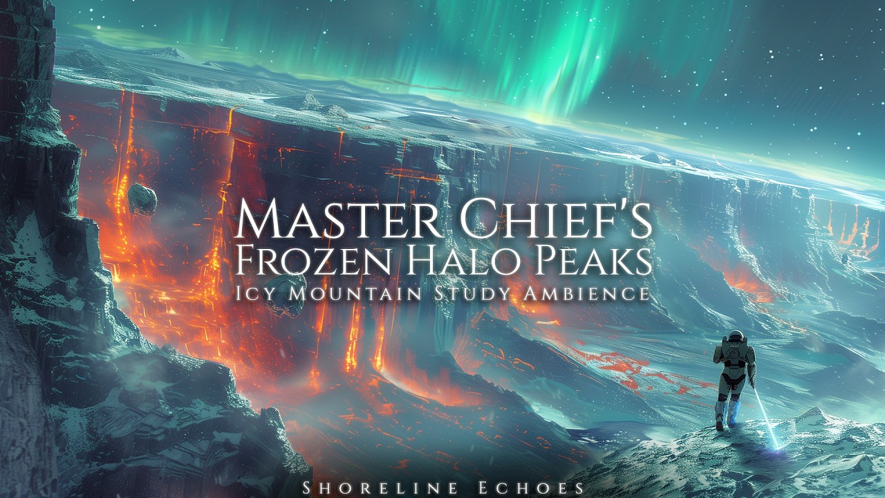 Master Chief's Frozen Halo Peaks | Icy Mountain Study Ambience