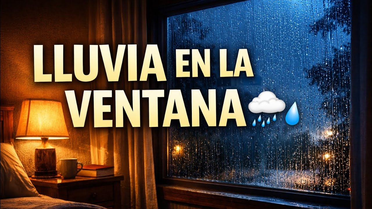 Dormir con Lluvia en la Ventana 🌧️ Sonido Relajante para Dormir Profundo (2 Horas)