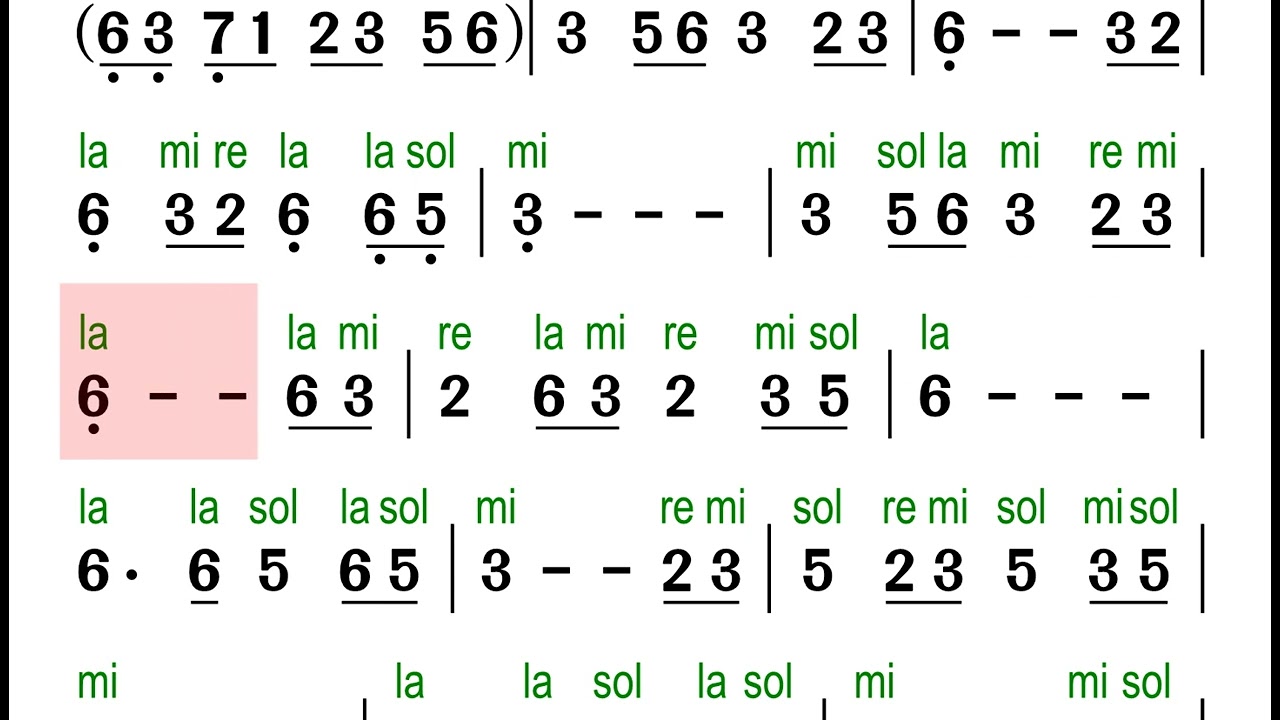 《Silent Moon 宁月》Jianpu Number Notation Xiao+Erhu Music Video Score C Key