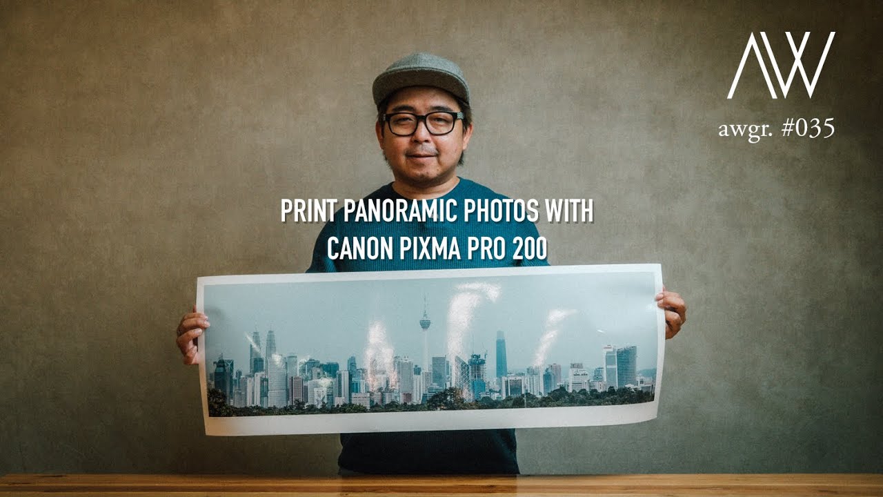 How to print panoramic photographs with the Canon Pixma PRO 200