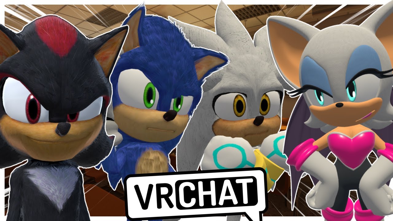 Movie Team SSS Go To School In VRCHAT?! (Ft. Rouge The Bat)