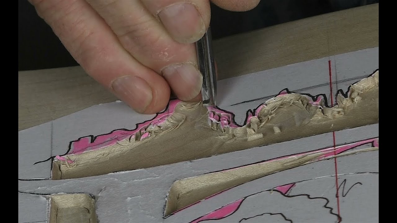 How to Carve an Ornamental Letter H - 5 Setting In part  2