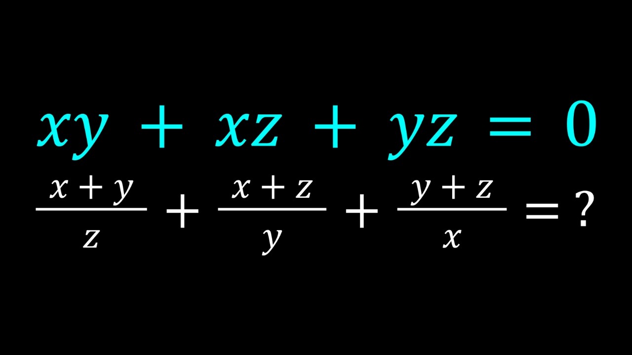 An Interesting Algebraic Expression