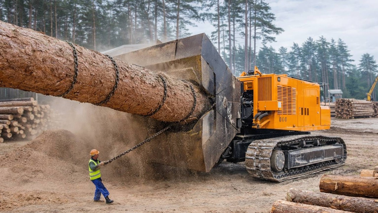 Most Satisfying Wood Processing Machines | Modern Log Splitters & Cutters