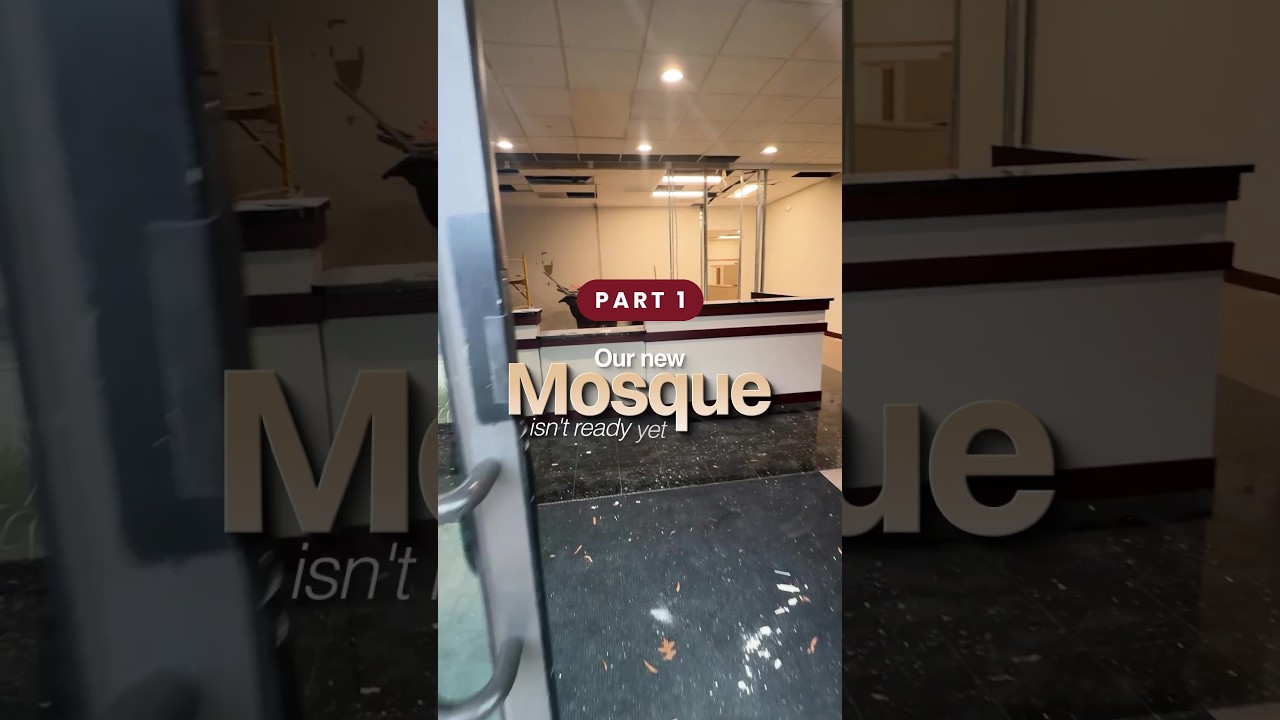 Turning an Empty Office Into a Mosque | Part 1 #shorts #mosque #transformation