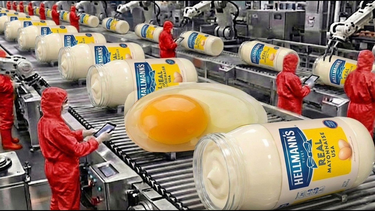 How Mayonnaise is Made: How Hellmann's Real Mayonnaise is made in Factory |Full Process