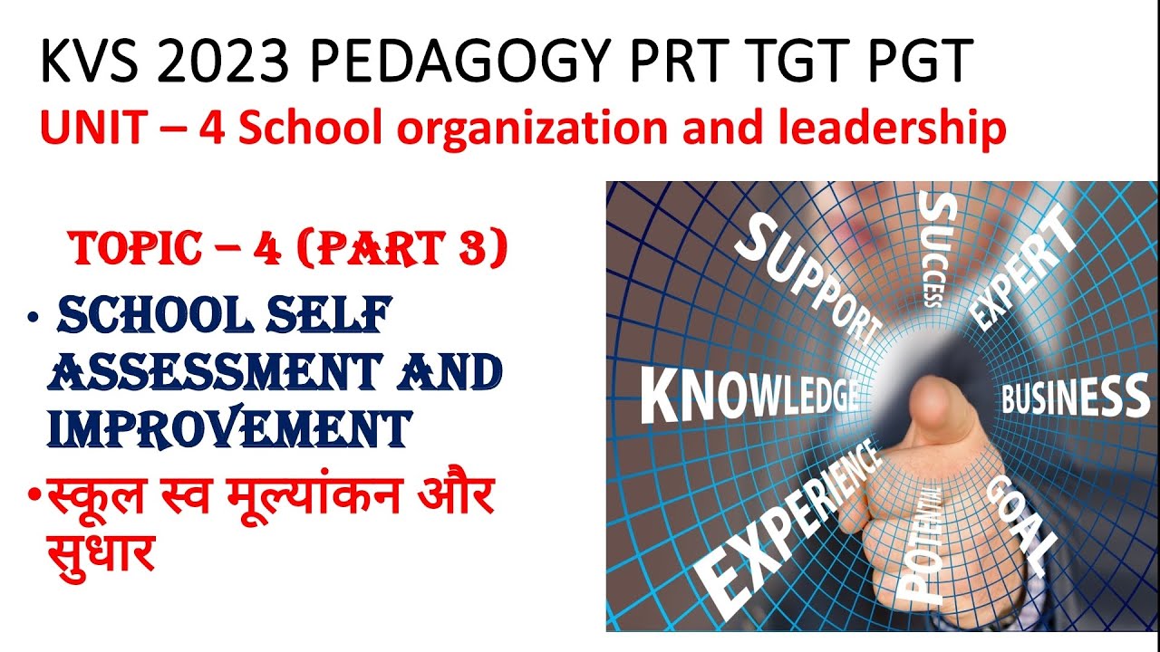 school self assessment and improvement | b.ed notes | school self assessment  #kvs2023