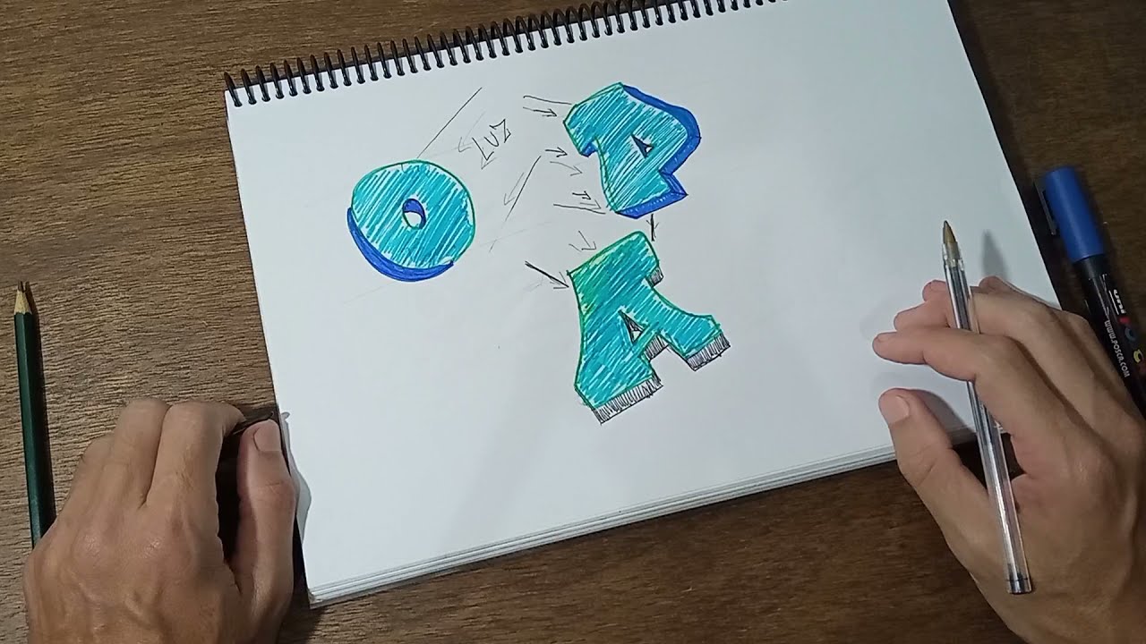 Tutorial de Graffiti - Como colocar a sombra na sua letra