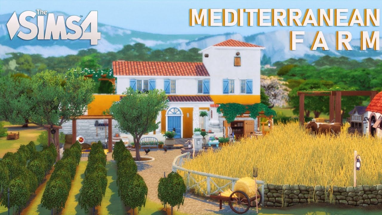 🌾 Mediterranean FARM | Tartosa (noCC) the Sims 4 | Stop Motion