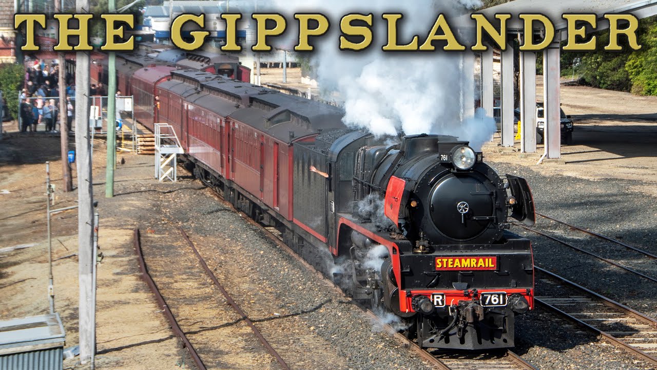 First EVER R Class to Bairnsdale! (Steamrail Victoria's Gippslander) | R761, A2 986