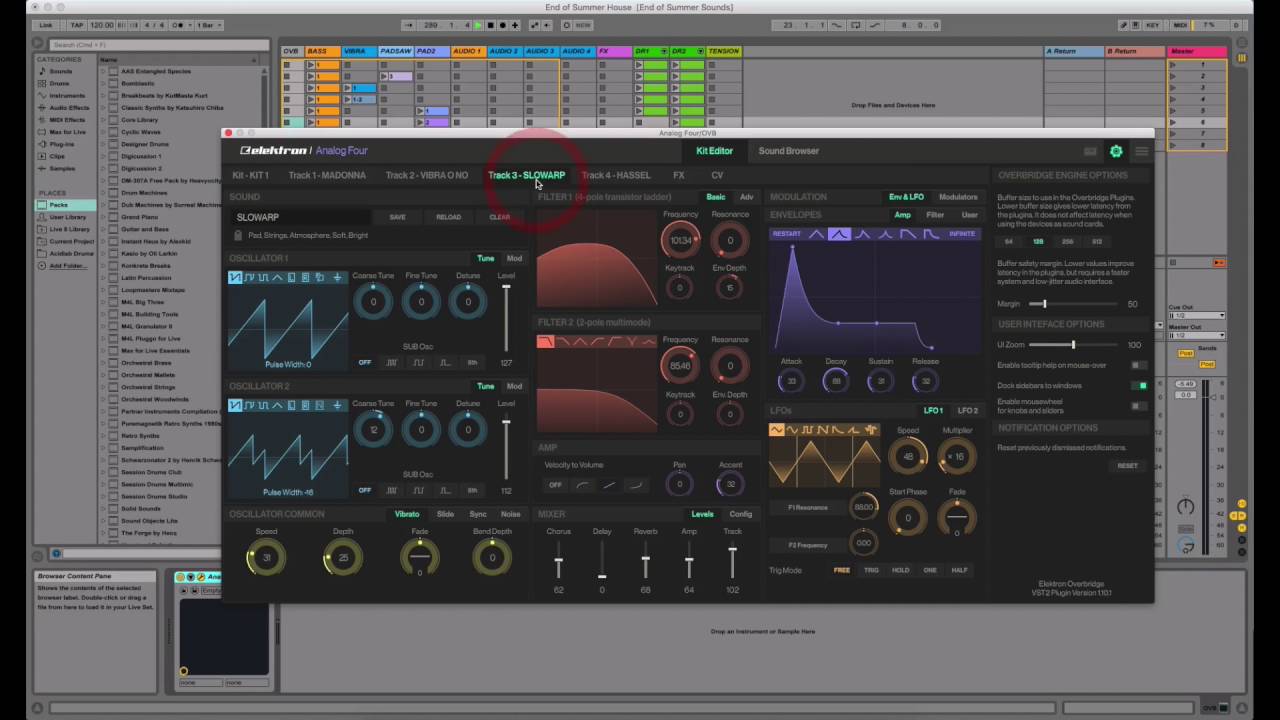 How To Use Elektron Analog Four & Overbridge in Ableton Live