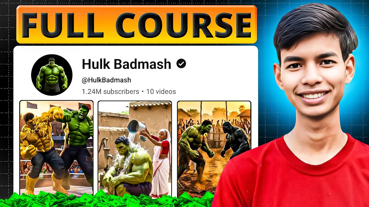 🔥 Make Viral Hulk AI Video | Free & Unlimited | Full Course! 🔥