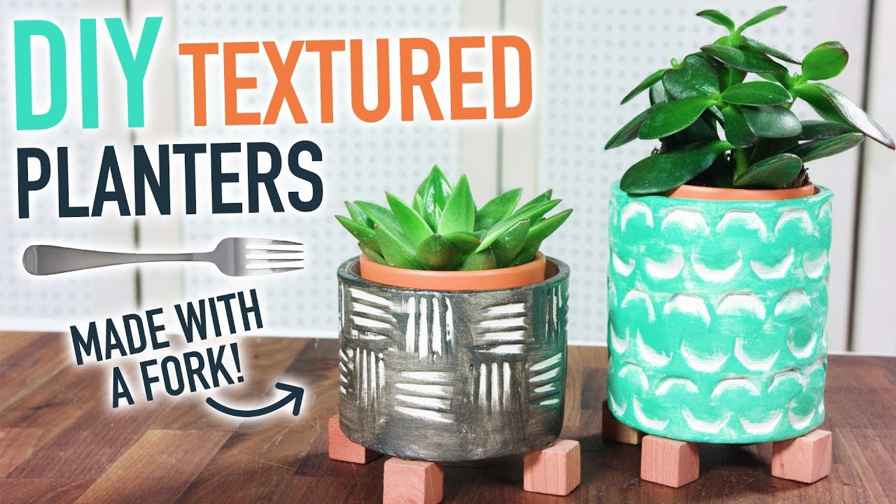 DIY Clay Planter from an Old Glass Jar and a Fork! - HGTV Handmade