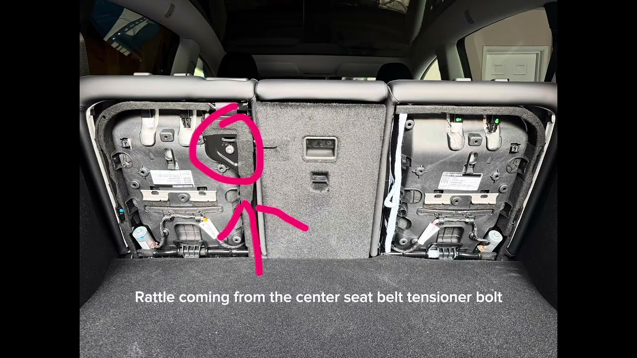 2026 Tesla Model Y rear seat rattle fix