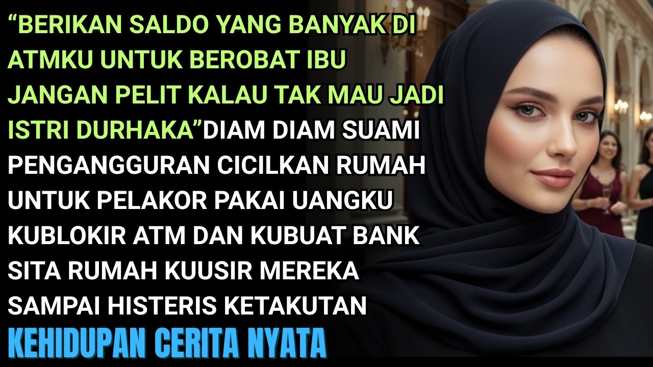 DIAM DIAM SUAMI PENGANGGURAN CICILKN RUMAH UNTUK PLAKOR PAKAI UANGKU KUBLOKIR ATM BANK SITA RUMAHNYA