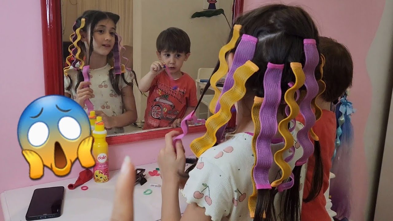 Eylül Isısız Saç Şekillendiricisi Deniyor. Elsa Saç Tokasıyla Saç Modeli Yaptık | saç modelleri