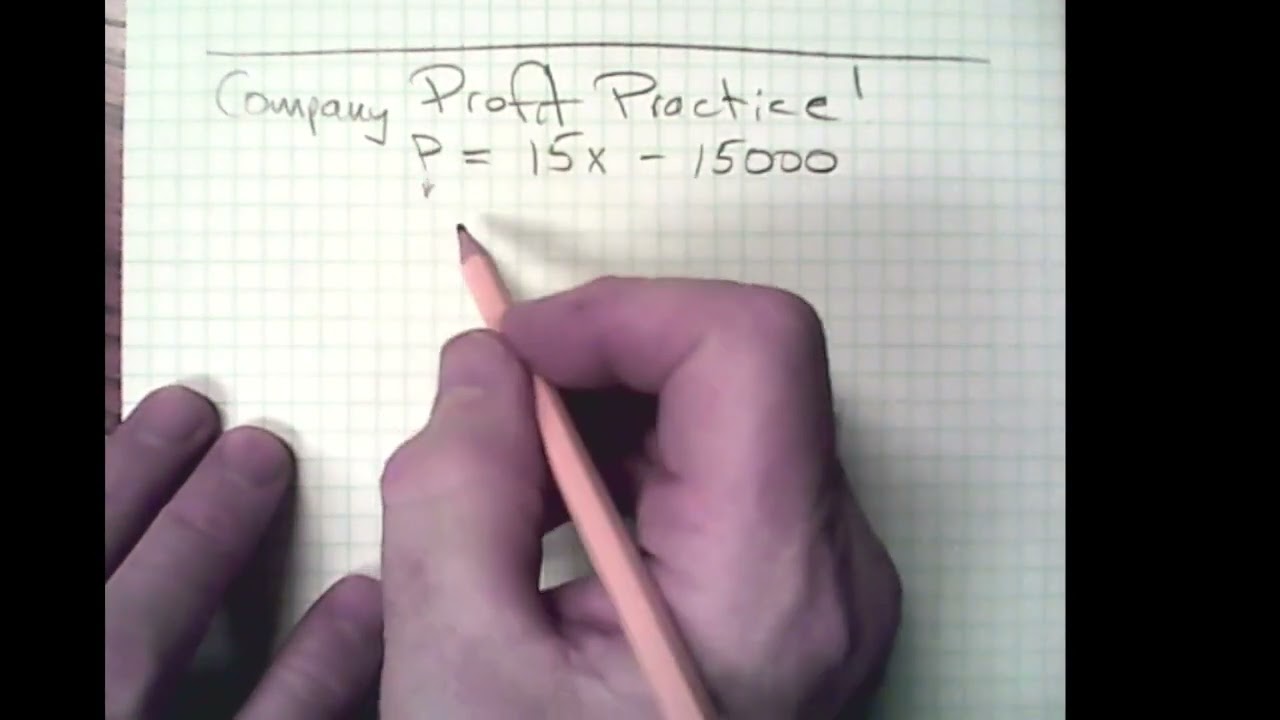 mat140 chapter 9 practiceCompanyProfit