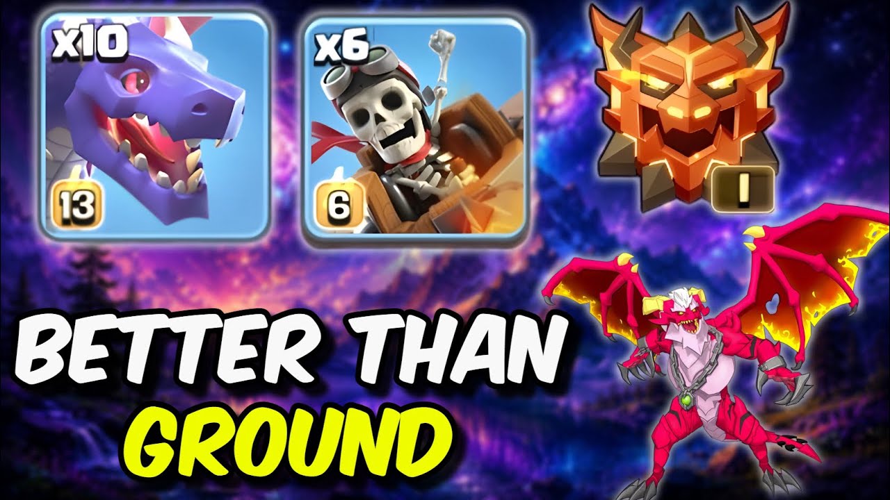 В нынешней ситуации в Clash of Clans воздушные атаки лучше наземных.