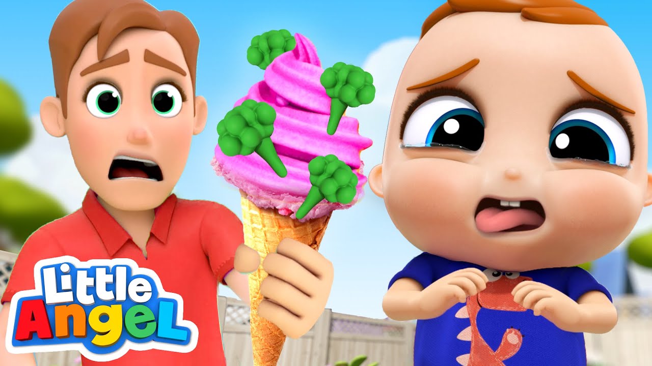 Do You Like Broccoli Ice Cream? | Yucky Song! | Little Angel Kids Songs & Nursery Rhymes