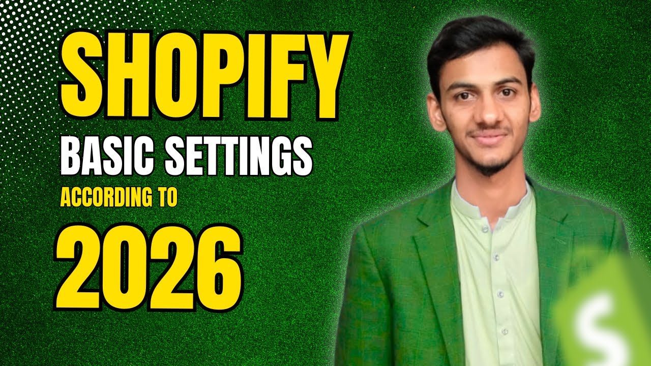 Shopify Basic Settings You MUST Set Before Launch 🔥 || Digital Waqar