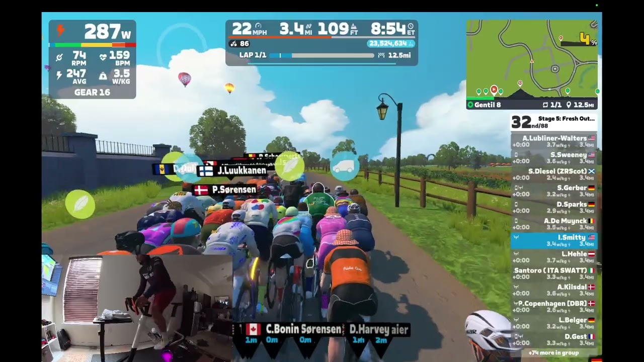 Zwift Racing for Ironman Fitness | Stage 5: Gentil 8
