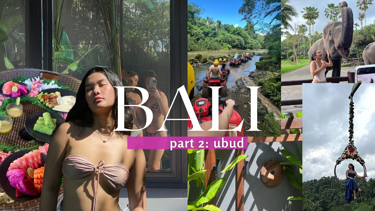 BALI VLOG 🌸 pt. 2 ubud🌴 bali swing, feeding 🐘, villa tour🧘🏽‍♀️, ATV🏔