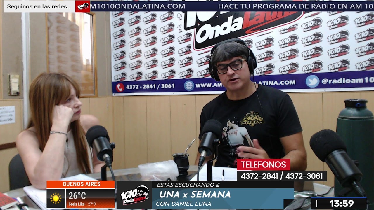 UNA X SEMANA - 16/02/26  -  LUNES 12:00 HS - AM 1010 ONDALATINA -
