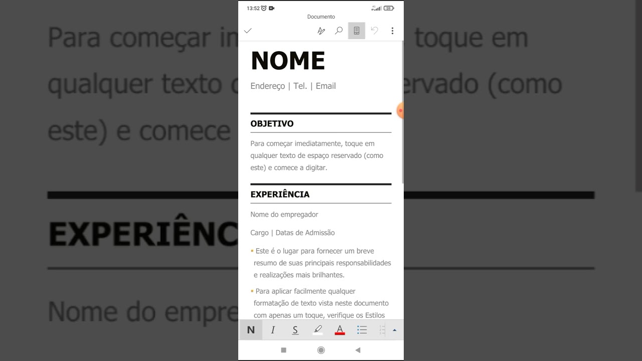 Como Fazer Curr&iacute;culo com Modelo Pronto