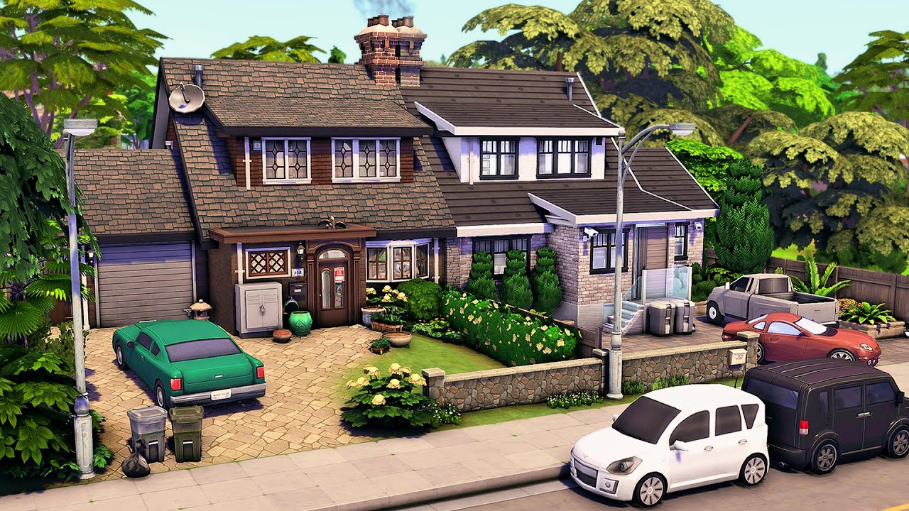 British Semi-Detached House | The Sims 4 Speed Build