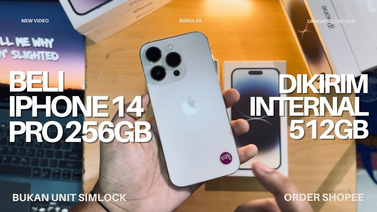 UNBOXING IPHONE 14 PRO SHOPEE | Beli 256gb Dapet 512gb! SALAH KIRIM!?