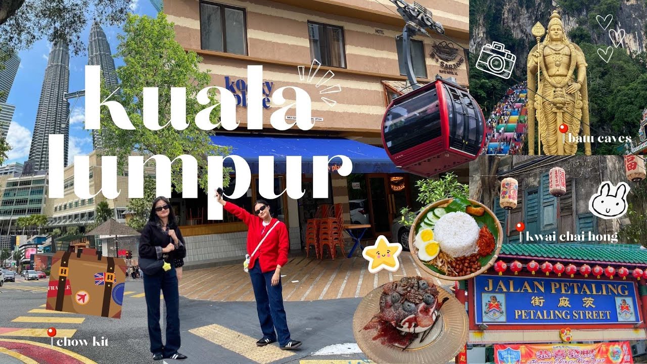 vlog : 3 day solo trip to kuala lumpur yeay | exploring markets, malls and temples