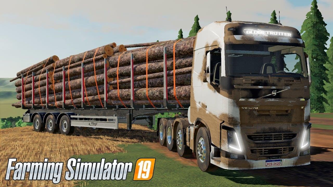 VENDENDO MADEIRA COM O VOLVO FH || SUL DO BRASIL || FARMING SIMULATOR 19 || #99 G29
