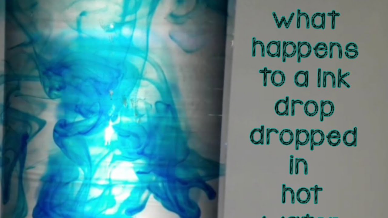 UNDERSTANDING SCIENCE | Dropping ink in water at different temperatures