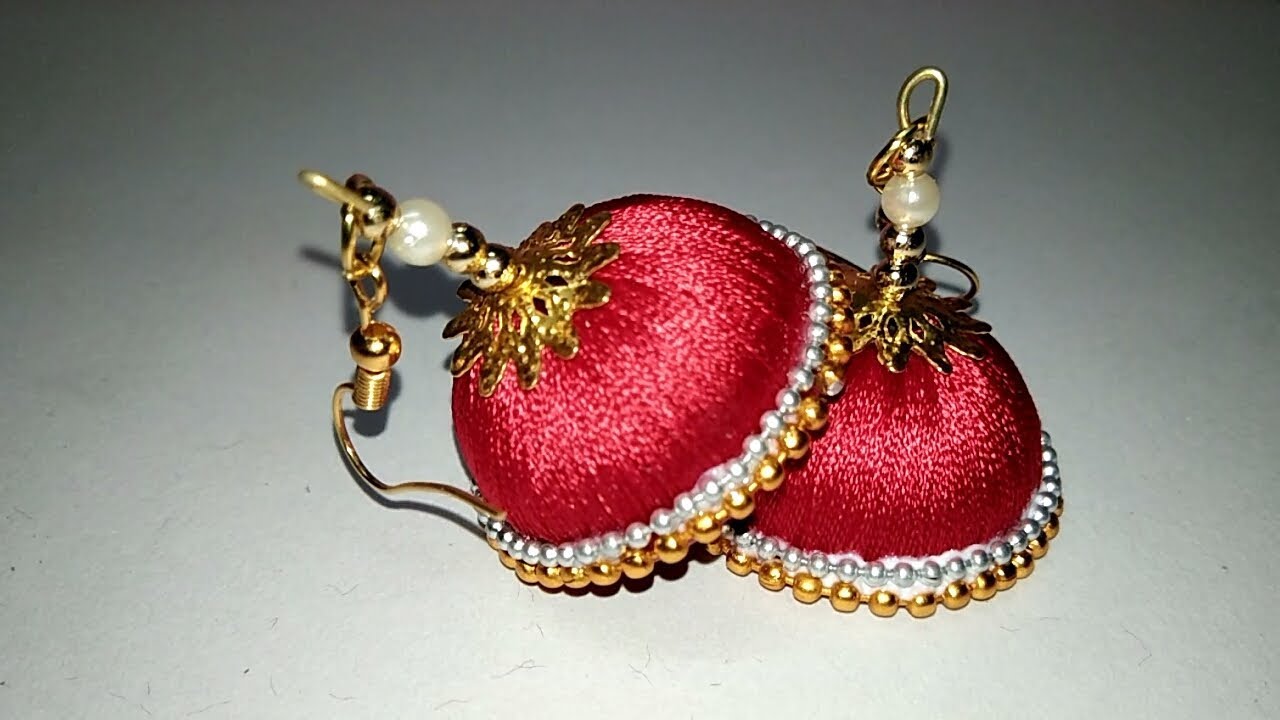 Silk Thread Jhumka DIY