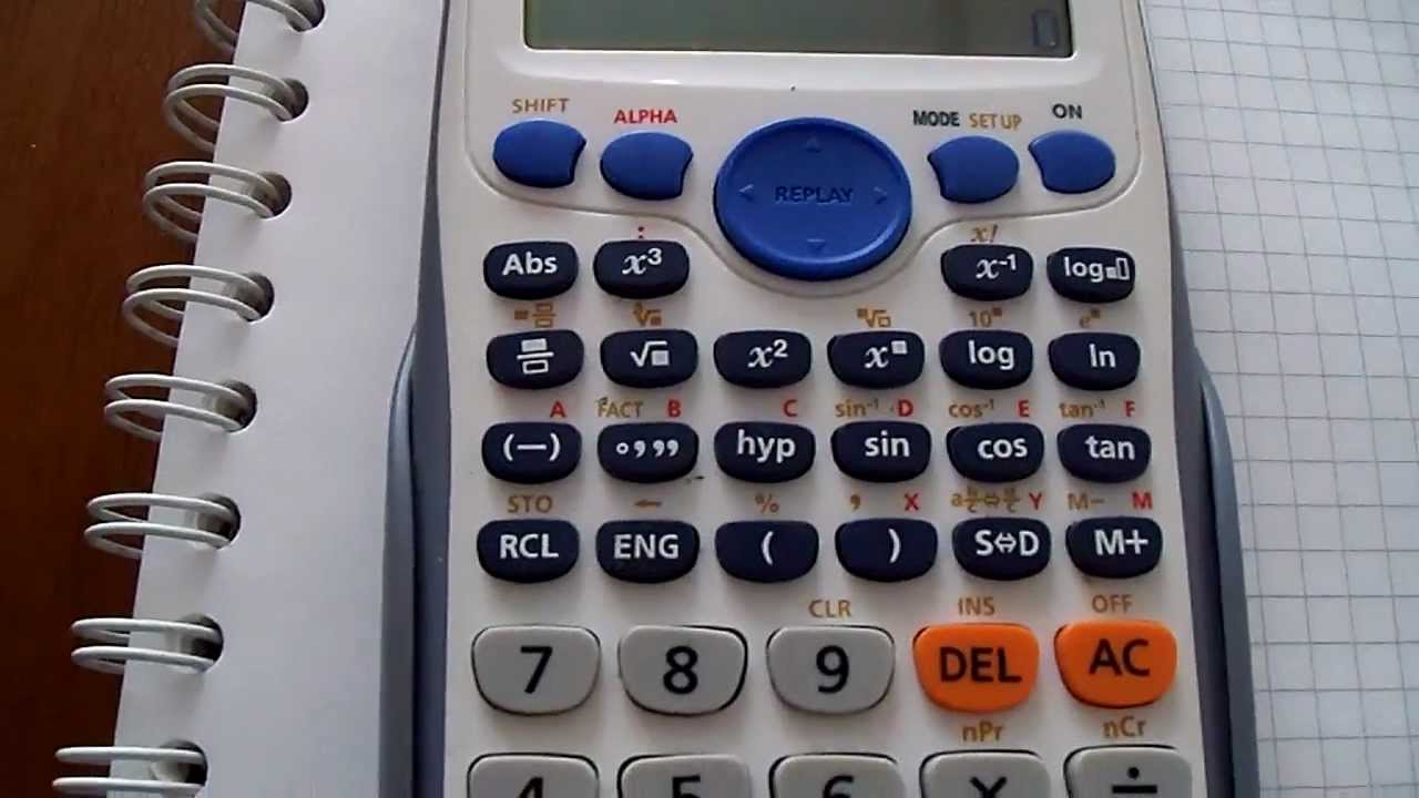 Media, Varianza y Desviación Estándar de datos simples usando la calculadora CASIO fx-82ES-Plus