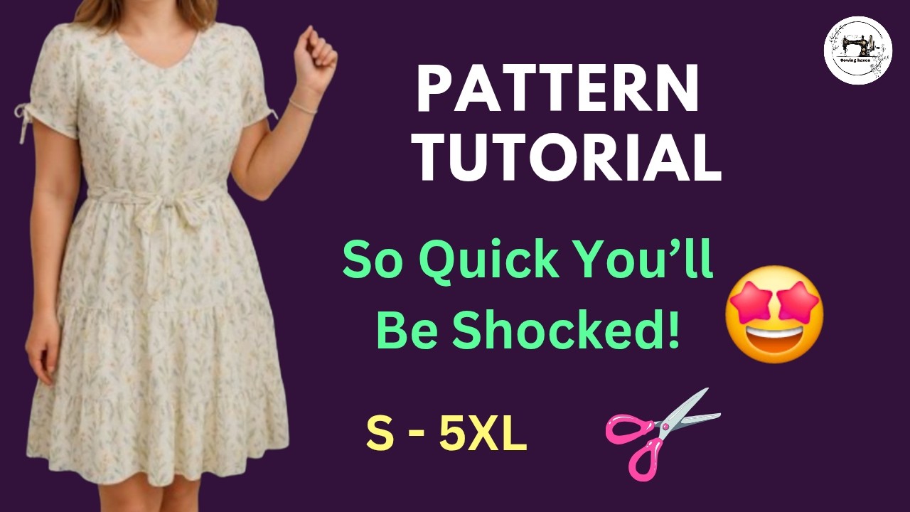 Вот как легко шить это шикарное платье! 🤩