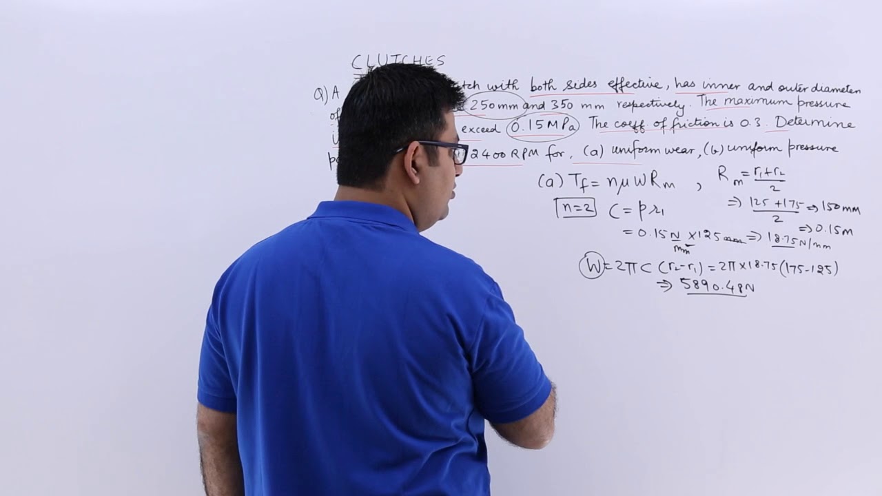 Clutch example problem 1