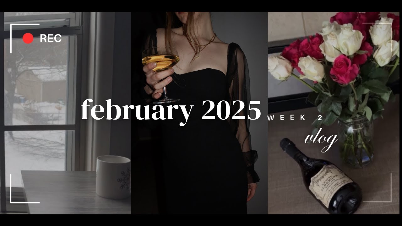 february 2025 week 2 vlog - more baking, valentines day vibes, grwm, chilling at home