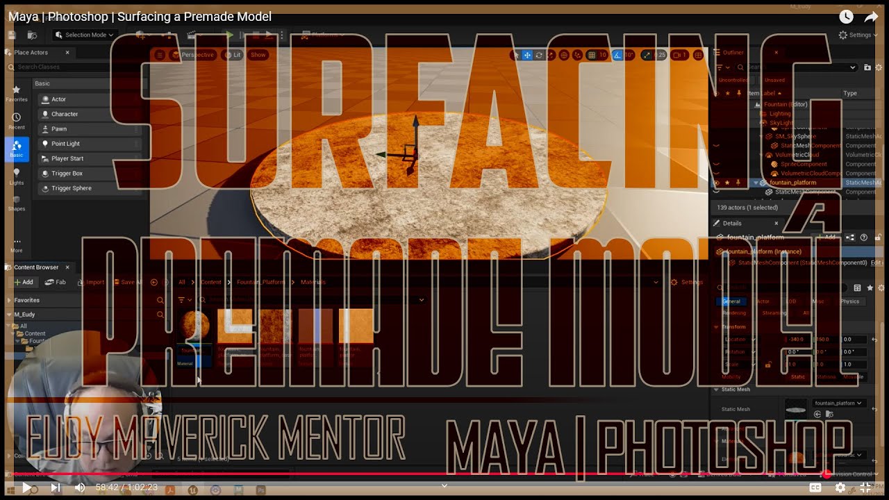 Maya | Photoshop | Surfacing a Premade Model