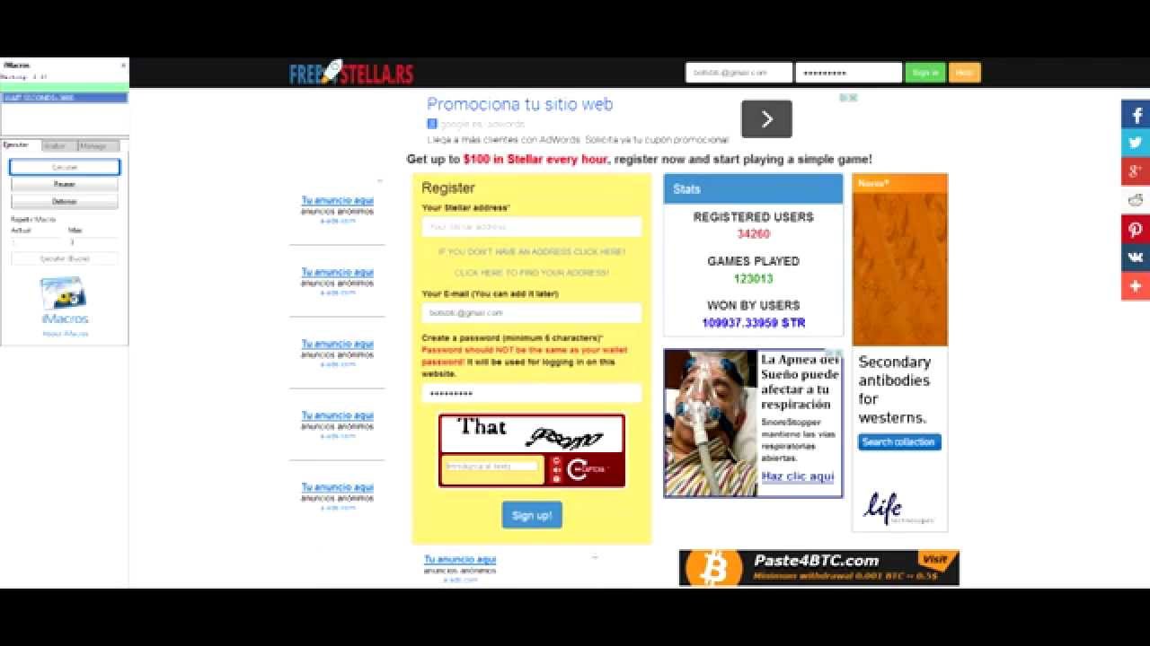 FREESTELLA.RS BOT - CAPTCHA 24/7 - 09/2014