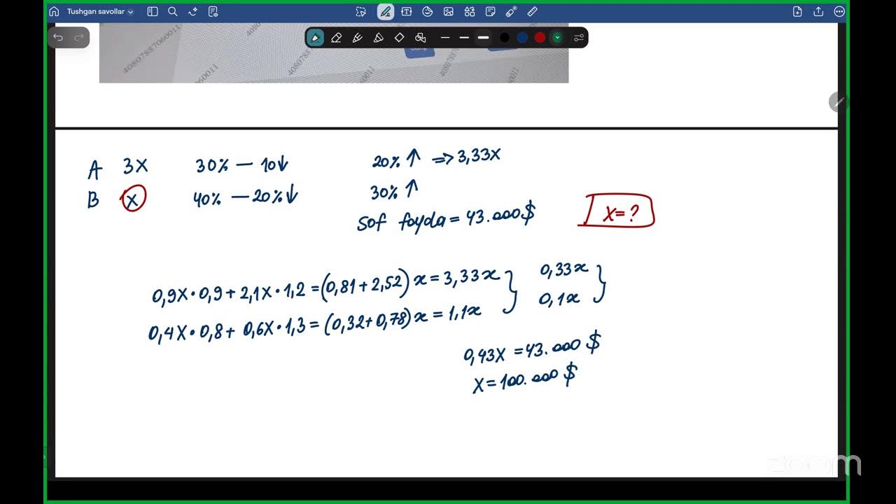 Attestatsiya Matematika 2025 Tushgan savollar tahlili 1-qism